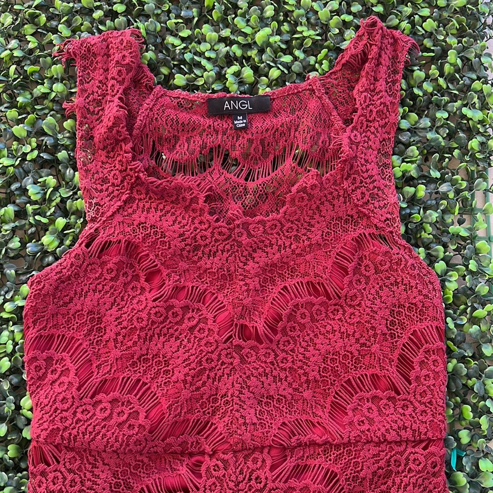 Red Laced Dress